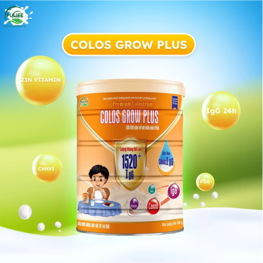 Sữa Non Cho Trẻ Biếng Ăn, Tiêu Hóa Kém - Colos Grow Plus